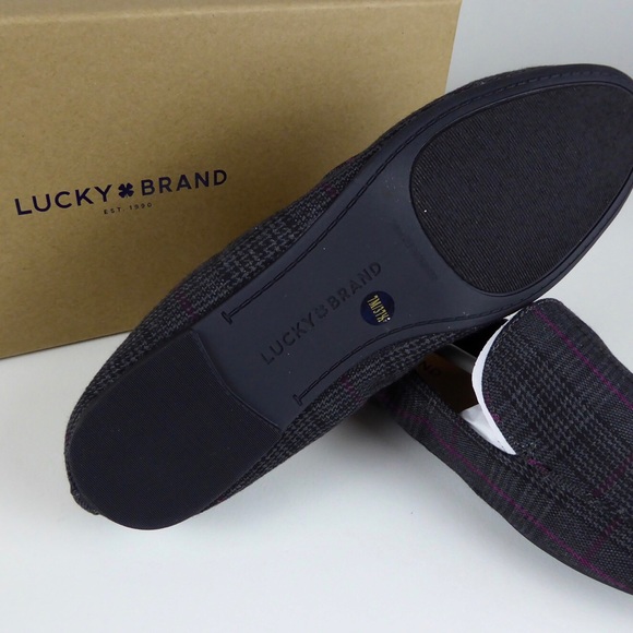 Lucky Bellana Flat Loafer Plaid Moccasin Shoe NIB - Picture 5 of 6